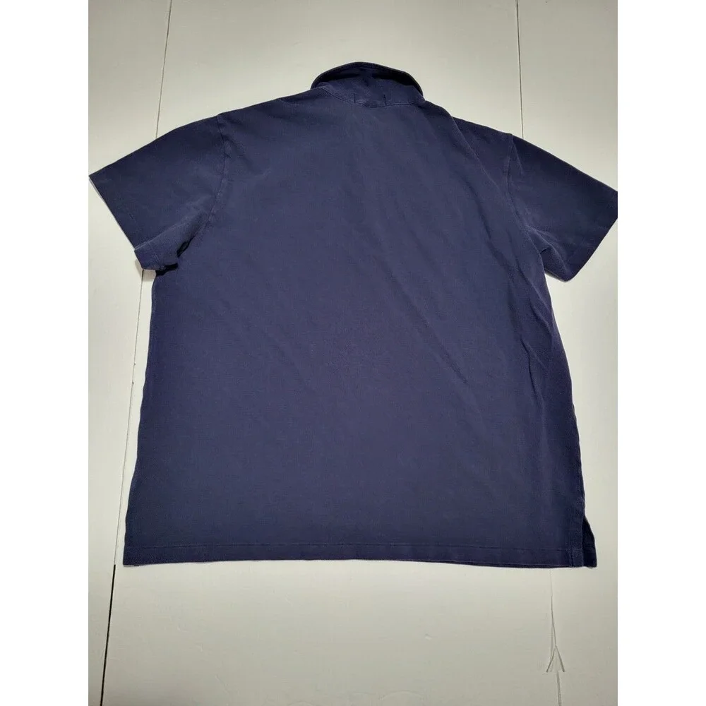 (#L1) polo ralph lauren polo shirt with front pocket navy blue SIZE MEN'S XL